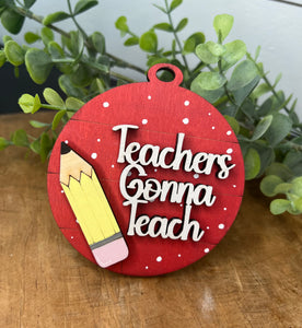 Teacher Appreciation Ornaments