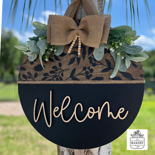 Welcome Floral Sign