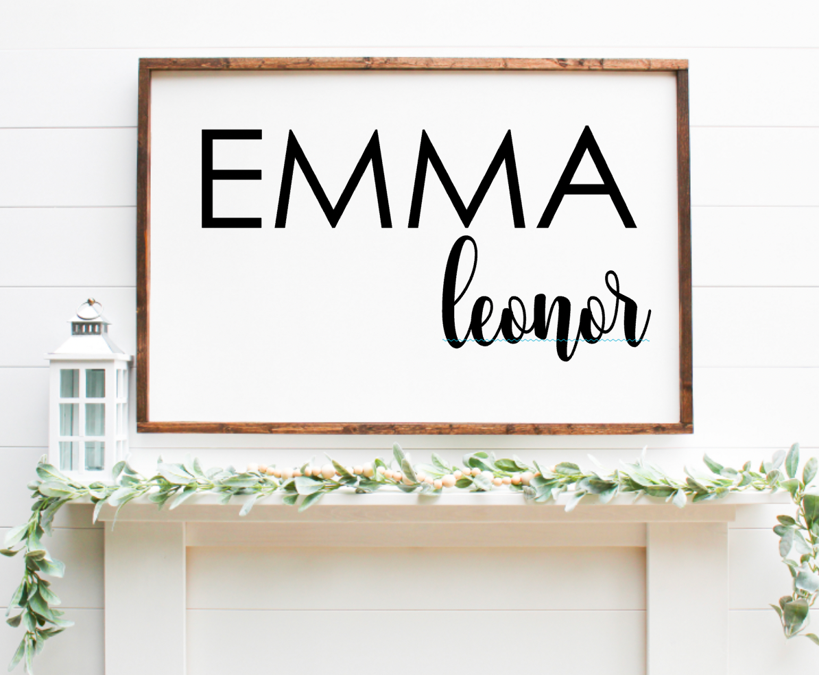 Nursery|Family|Custom Name Cutout