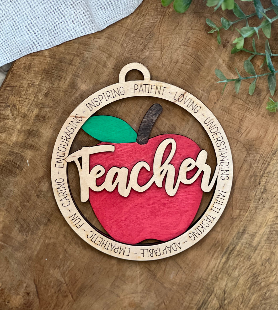 Teacher Car Charm/Ornament