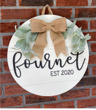 Load image into Gallery viewer, Classic Shiplap Round Sign 18&#39;
